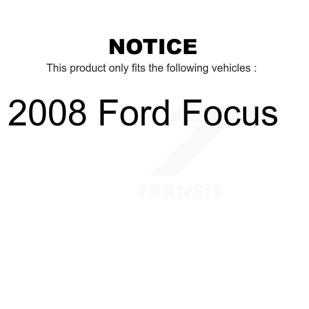 Front Suspension Control Arm And Ball Joint Assembly Steering Tie Rod End Stabilizer Bar Link Kit (8Pc) For 2008 Ford Focus KTR-100586