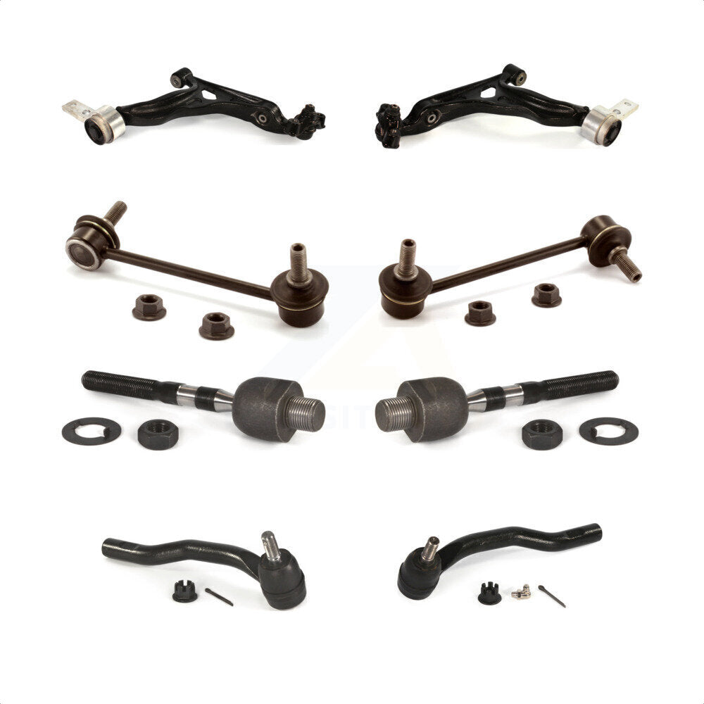 Front Suspension Control Arm And Ball Joint Assembly Steering Tie Rod End Stabilizer Bar Link Kit (8Pc) For 2009-2013 Mazda 6 KTR-100603