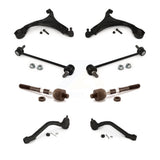 Front Suspension Control Arm And Ball Joint Assembly Steering Tie Rod End Stabilizer Bar Link Kit (8Pc) For 2012-2013 Hyundai Sonata GL GLS 10.63" Center To Length K72-100688
