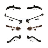 Front Suspension Control Arm And Ball Joint Assembly Steering Tie Rod End Stabilizer Bar Link Kit (8Pc) For 2012-2013 Hyundai Sonata SE 12.64" Center To Length K72-100685