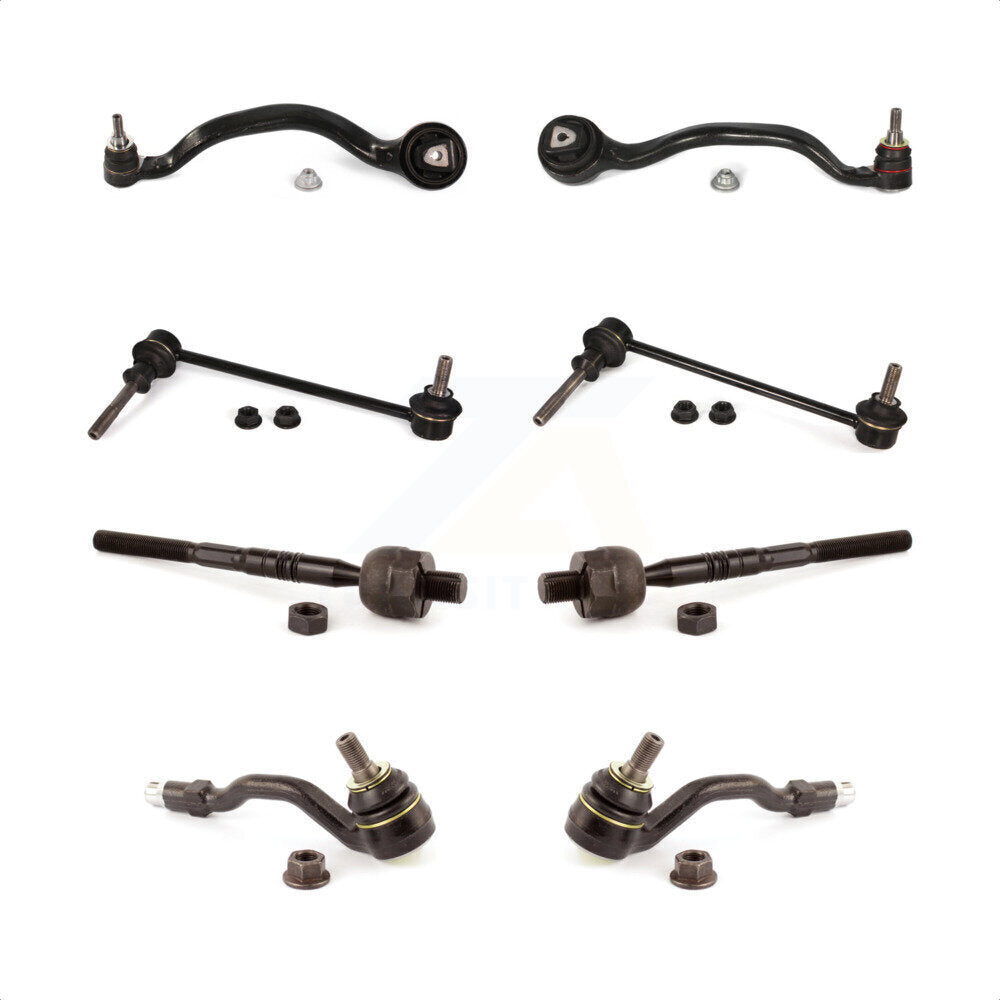 Front Suspension Control Arm And Ball Joint Assembly Steering Tie Rod End Stabilizer Bar Link Kit (8Pc) For BMW X5 X6 With Adaptive Drive KTR-100484