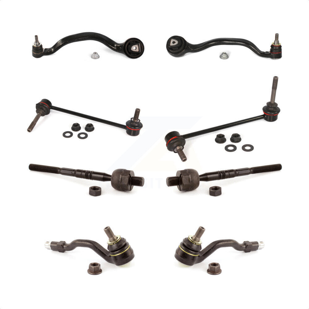 Front Suspension Control Arm And Ball Joint Assembly Steering Tie Rod End Stabilizer Bar Link Kit (8Pc) For BMW X5 X6 Without Adaptive Drive KTR-100485