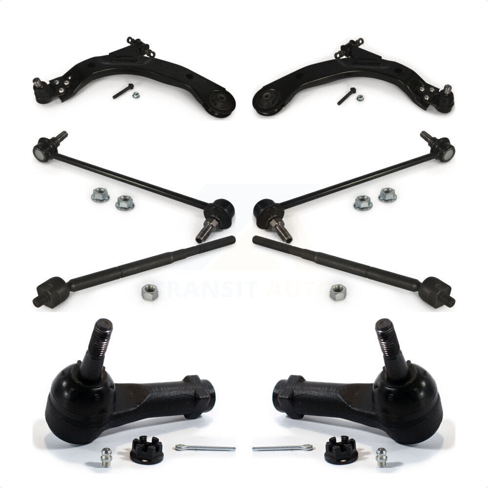 Front Suspension Control Arm And Ball Joint Assembly Steering Tie Rod End Stabilizer Bar Link Kit (8Pc) For Chevrolet HHR Pontiac G5 Pursuit K72-100121