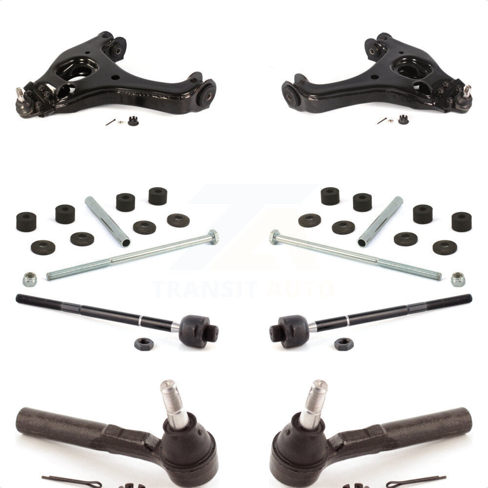 Front Suspension Control Arm And Ball Joint Assembly Steering Tie Rod End Stabilizer Bar Link Kit (8Pc) For Chevrolet Silverado 1500 GMC Sierra Classic KTR-100365
