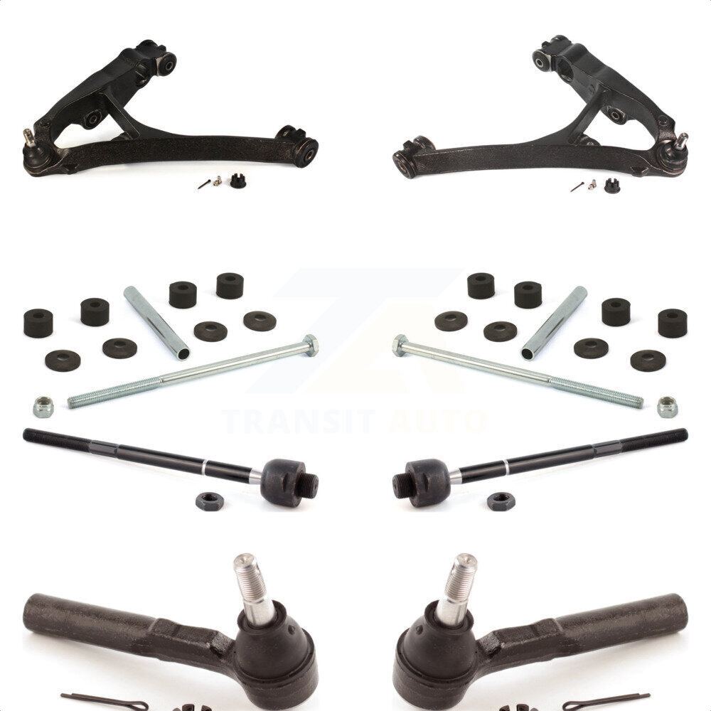 Front Suspension Control Arm And Ball Joint Assembly Steering Tie Rod End Stabilizer Bar Link Kit (8Pc) For Chevrolet Silverado 1500 GMC Sierra Classic KTR-100390
