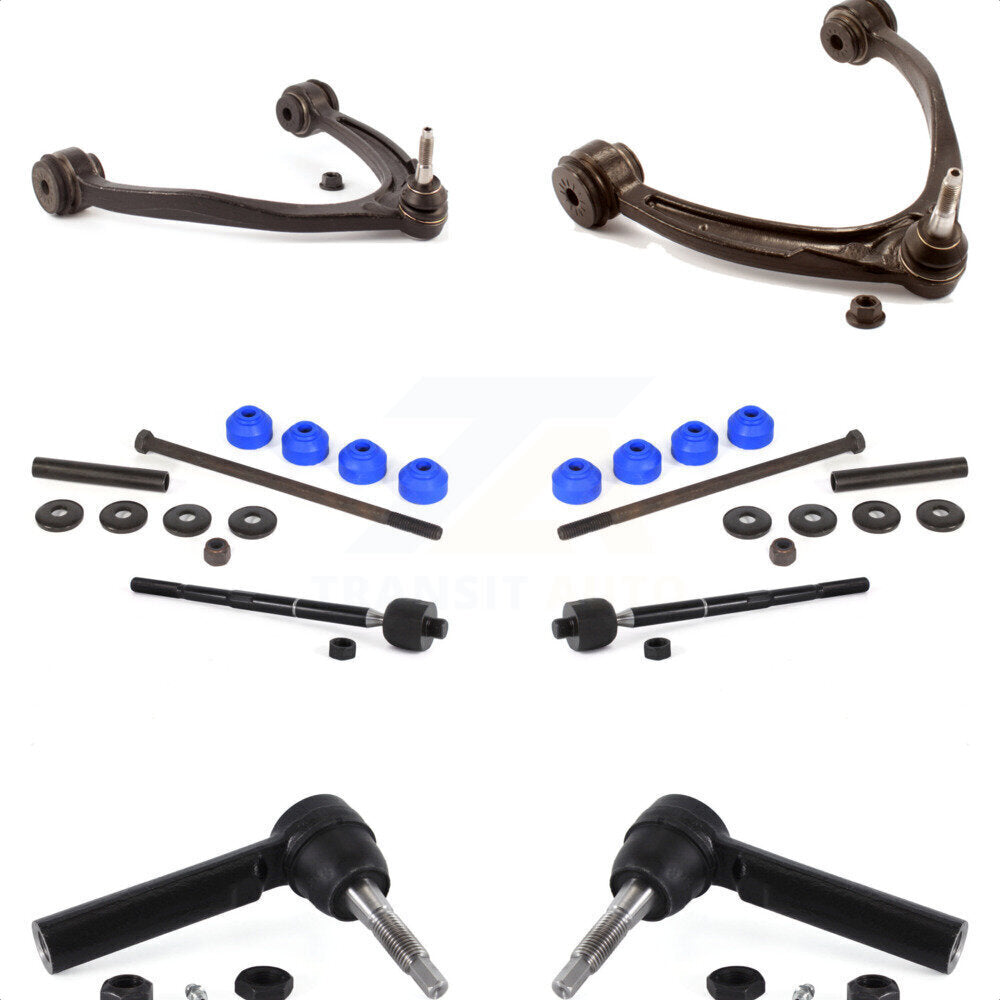 Front Suspension Control Arm And Ball Joint Assembly Steering Tie Rod End Stabilizer Bar Link Kit (8Pc) For Chevrolet Silverado 1500 GMC Sierra Tahoe KTR-101722