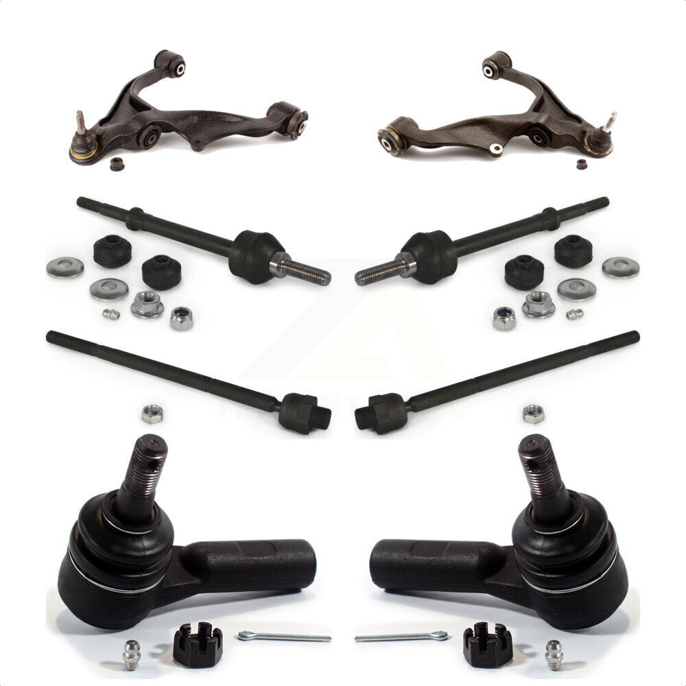 Front Suspension Control Arm And Ball Joint Assembly Steering Tie Rod End Stabilizer Bar Link Kit (8Pc) For Dodge Ram 1500 4WD K72-100128