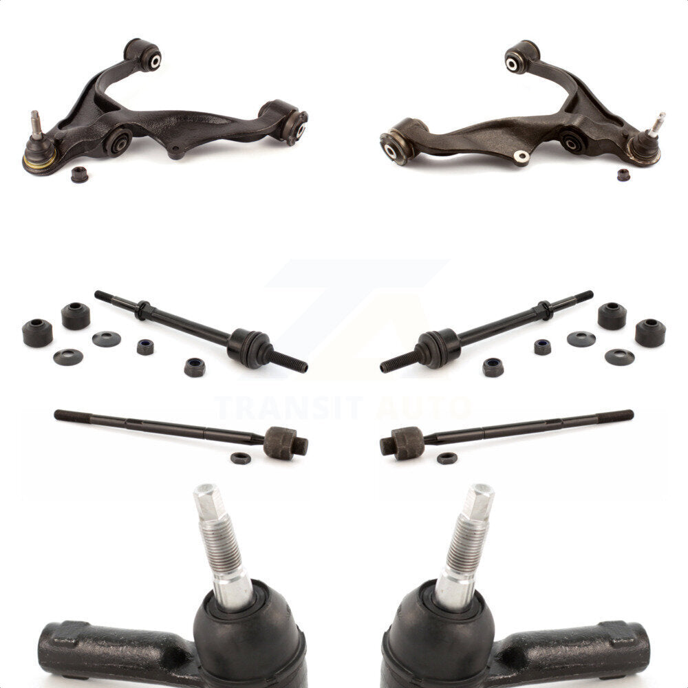 Front Suspension Control Arm And Ball Joint Assembly Steering Tie Rod End Stabilizer Bar Link Kit (8Pc) For Dodge Ram 1500 4WD KTR-100427