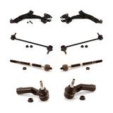 Front Suspension Control Arm And Ball Joint Assembly Steering Tie Rod End Stabilizer Bar Link Kit (8Pc) For Ford Escape KTR-101605