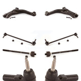 Front Suspension Control Arm And Ball Joint Assembly Steering Tie Rod End Stabilizer Bar Link Kit (8Pc) For Ford Escape Mercury Mariner Mazda Tribute KTR-100433