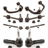 Front Suspension Control Arm And Ball Joint Assembly Steering Tie Rod End Stabilizer Bar Link Kit (8Pc) For Ford F-150 4WD KTR-100351