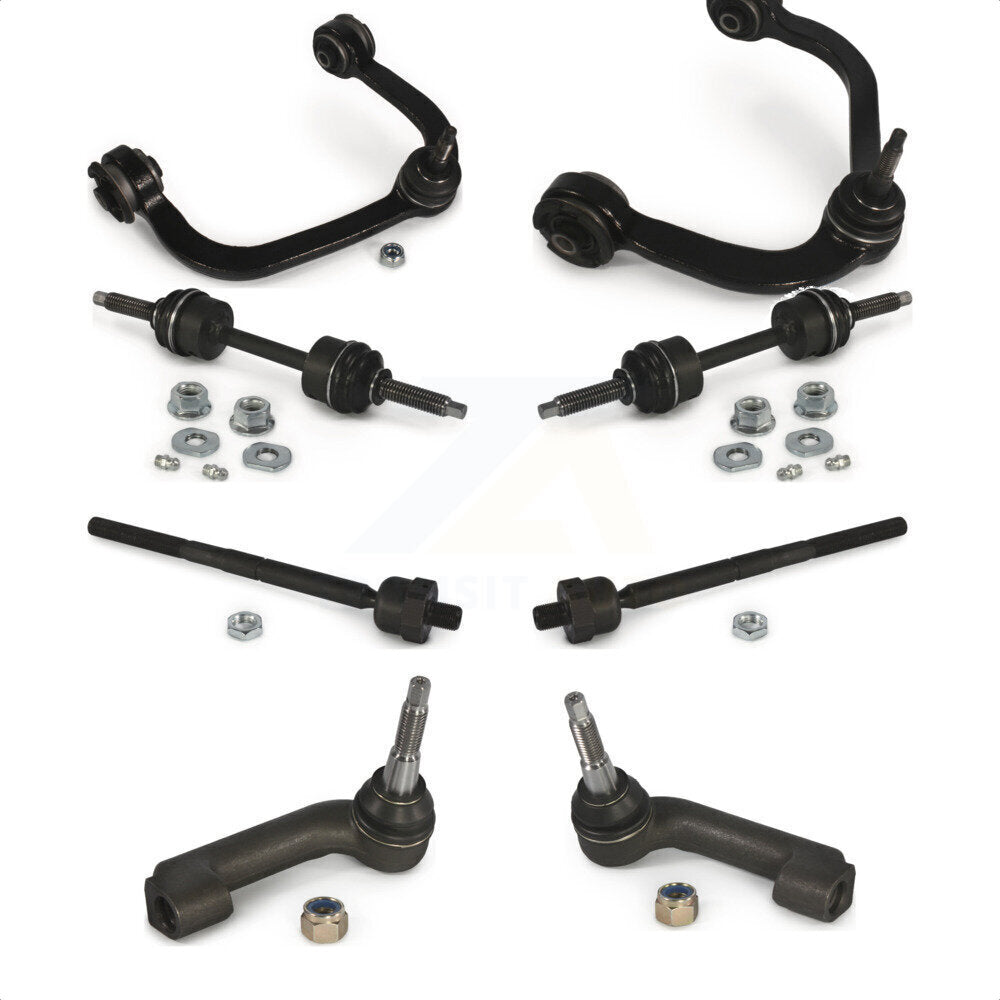 Front Suspension Control Arm And Ball Joint Assembly Steering Tie Rod End Stabilizer Bar Link Kit (8Pc) For Ford F-150 K72-100145