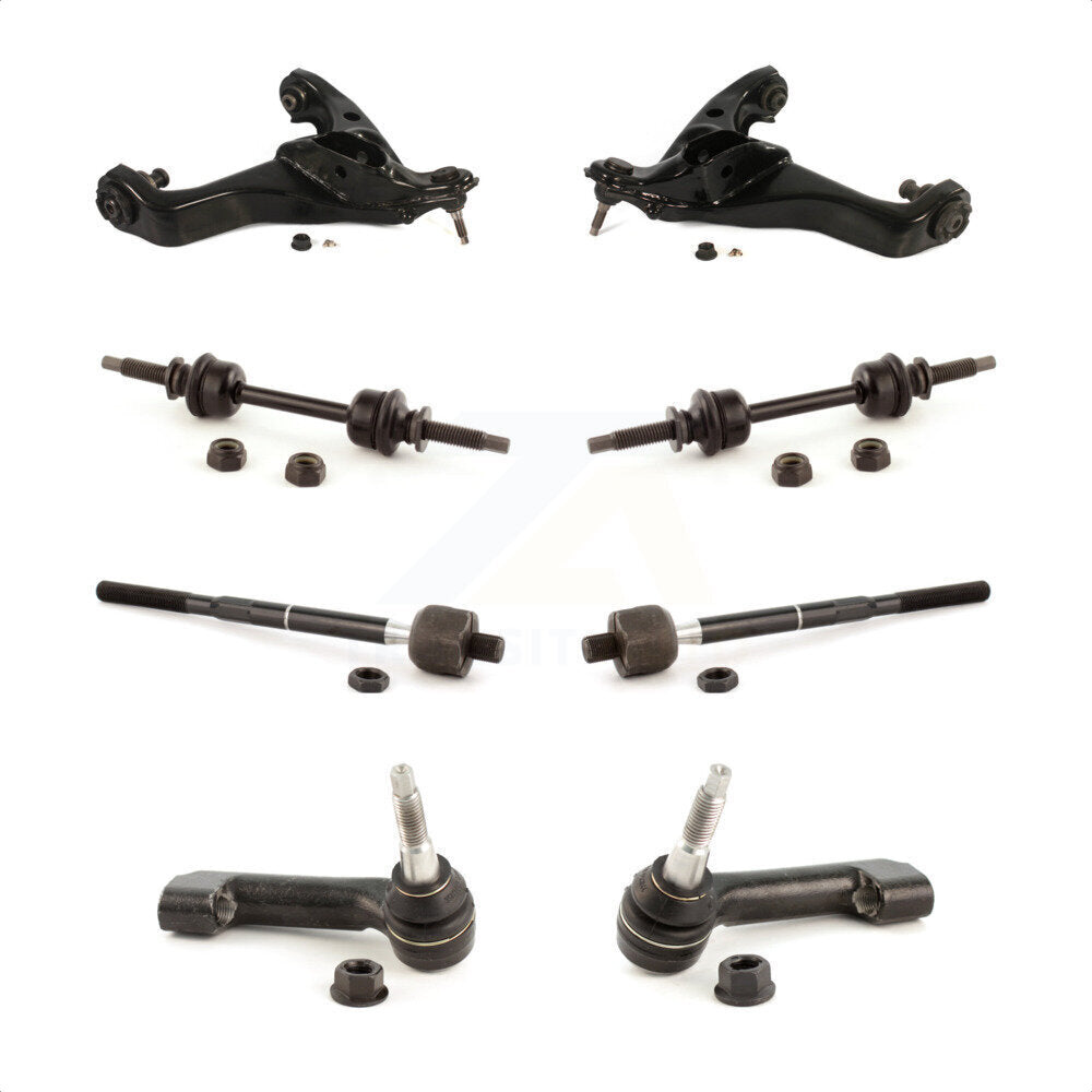 Front Suspension Control Arm And Ball Joint Assembly Steering Tie Rod End Stabilizer Bar Link Kit (8Pc) For Ford F-150 KTR-100562