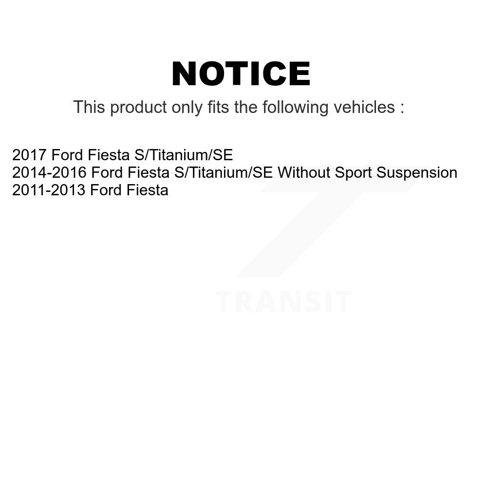 Front Suspension Control Arm And Ball Joint Assembly Steering Tie Rod End Stabilizer Bar Link Kit (8Pc) For Ford Fiesta KTR-104565