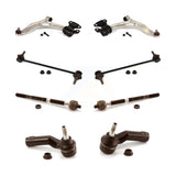 Front Suspension Control Arm And Ball Joint Assembly Steering Tie Rod End Stabilizer Bar Link Kit (8Pc) For Ford Focus C-Max KTR-101607