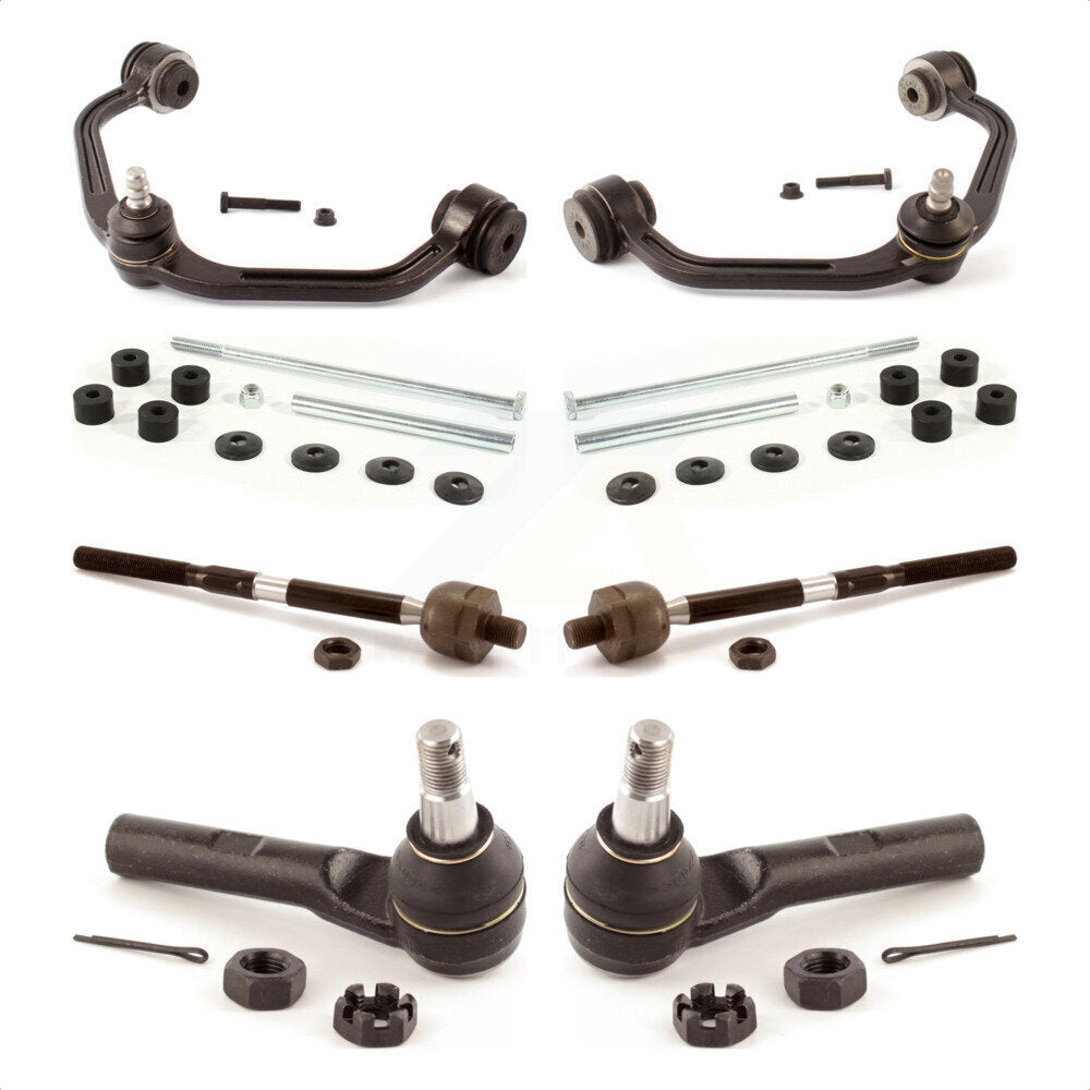 Front Suspension Control Arm And Ball Joint Assembly Steering Tie Rod End Stabilizer Bar Link Kit (8Pc) For Ford Ranger Mazda B3000 B2500 B4000 B2300 KTR-100343