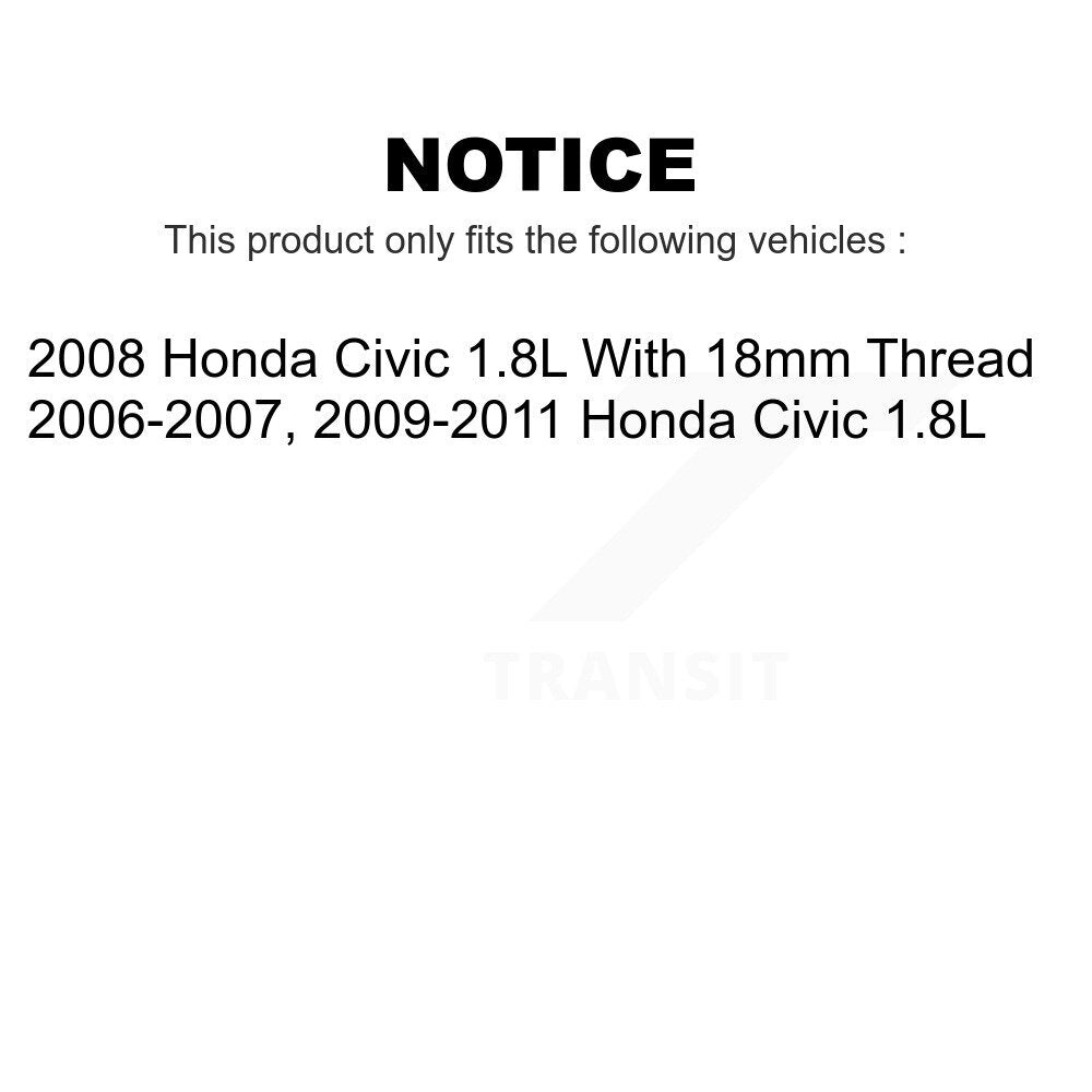 Front Suspension Control Arm And Ball Joint Assembly Steering Tie Rod End Stabilizer Bar Link Kit (8Pc) For Honda Civic 1.8L K72-100163