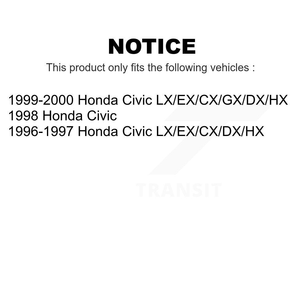 Front Suspension Control Arm And Ball Joint Assembly Steering Tie Rod End Stabilizer Bar Link Kit (8Pc) For Honda Civic KTR-100531