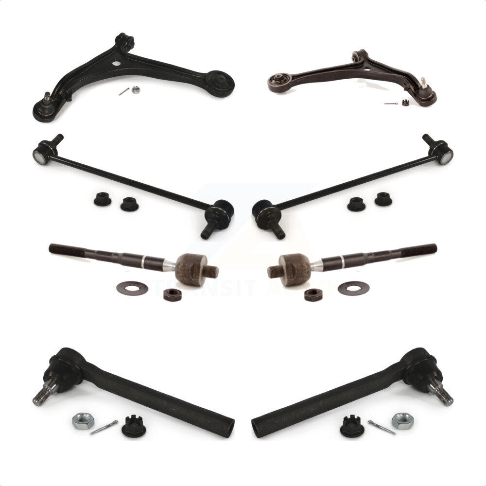 Front Suspension Control Arm And Ball Joint Assembly Steering Tie Rod End Stabilizer Bar Link Kit (8Pc) For Honda Odyssey K72-100691