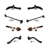 Front Suspension Control Arm And Ball Joint Assembly Steering Tie Rod End Stabilizer Bar Link Kit (8Pc) For Hyundai Sonata Kia Optima K72-100686
