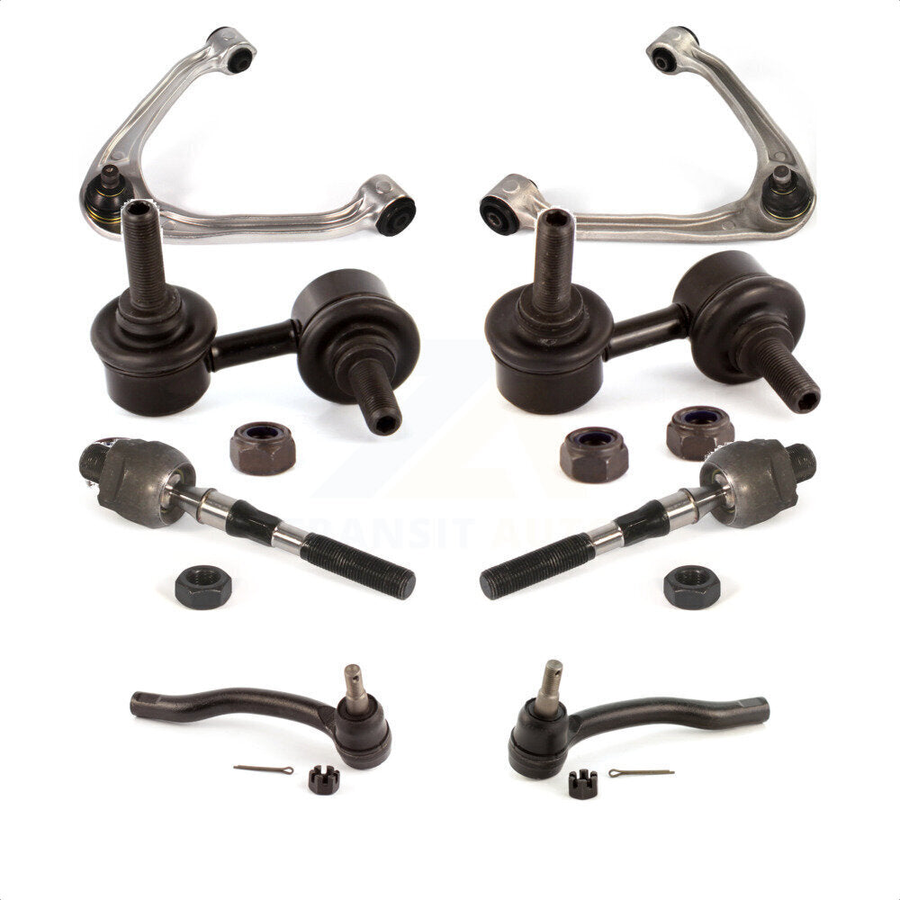 Front Suspension Control Arm And Ball Joint Assembly Steering Tie Rod End Stabilizer Bar Link Kit (8Pc) For INFINITI G35 G37 KTR-100646