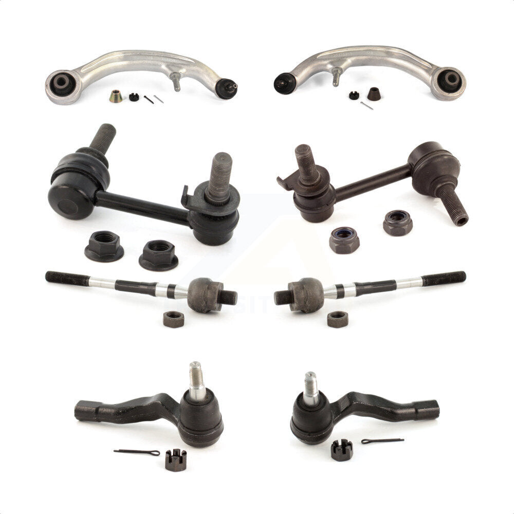 Front Suspension Control Arm And Ball Joint Assembly Steering Tie Rod End Stabilizer Bar Link Kit (8Pc) For INFINITI G35 KTR-100628