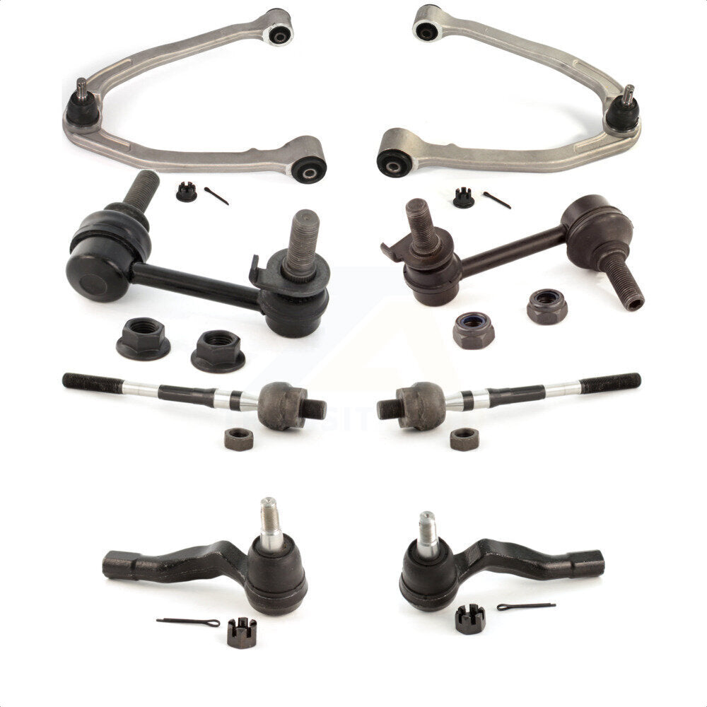 Front Suspension Control Arm And Ball Joint Assembly Steering Tie Rod End Stabilizer Bar Link Kit (8Pc) For INFINITI G35 Nissan 350Z KTR-100648