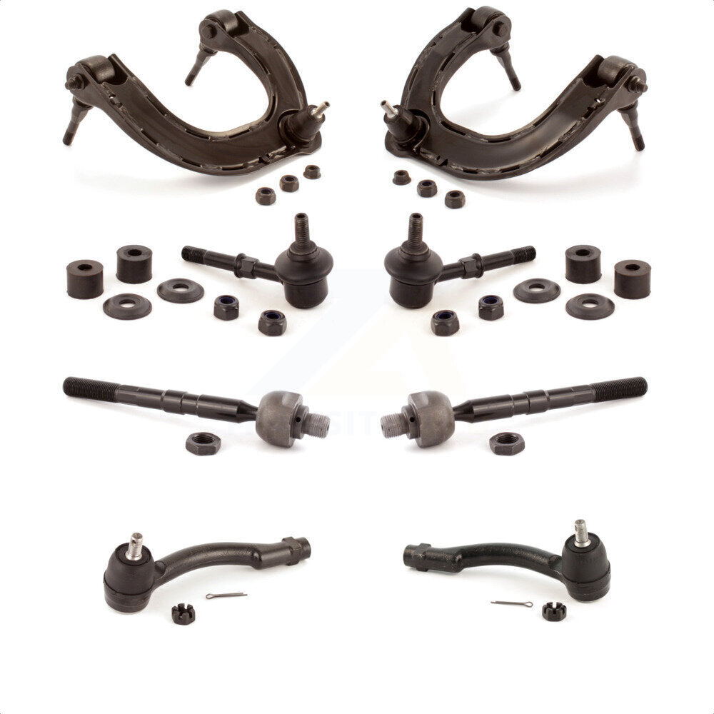 Front Suspension Control Arm And Ball Joint Assembly Steering Tie Rod End Stabilizer Bar Link Kit (8Pc) For Kia Optima Vehicles With Upper KTR-100515