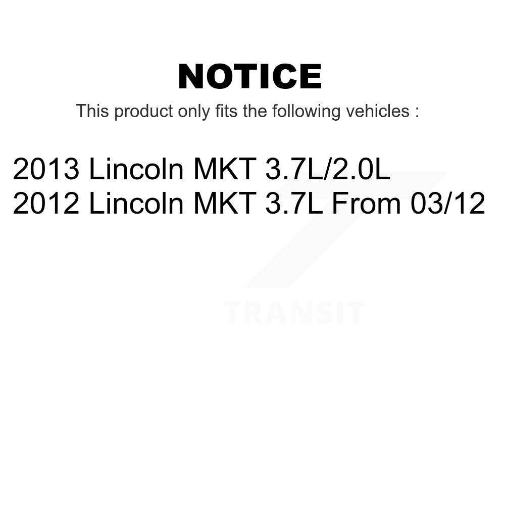 Front Suspension Control Arm And Ball Joint Assembly Steering Tie Rod End Stabilizer Bar Link Kit (8Pc) For Lincoln MKT KTR-100476