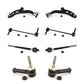 Front Suspension Control Arm And Ball Joint Assembly Steering Tie Rod End Stabilizer Bar Link Kit (8Pc) For Lincoln MKT KTR-100476