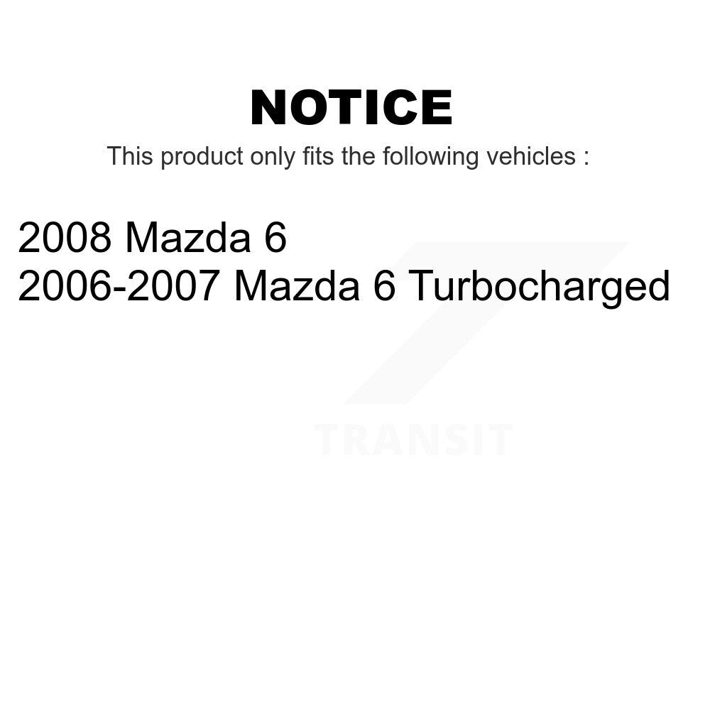 Front Suspension Control Arm And Ball Joint Assembly Steering Tie Rod End Stabilizer Bar Link Kit (8Pc) For Mazda 6 KTR-100621