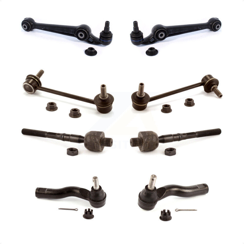 Front Suspension Control Arm And Ball Joint Assembly Steering Tie Rod End Stabilizer Bar Link Kit (8Pc) For Mazda 6 KTR-100621