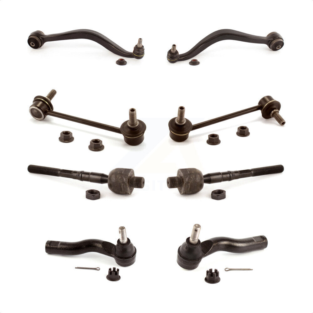 Front Suspension Control Arm And Ball Joint Assembly Steering Tie Rod End Stabilizer Bar Link Kit (8Pc) For Mazda 6 KTR-100627