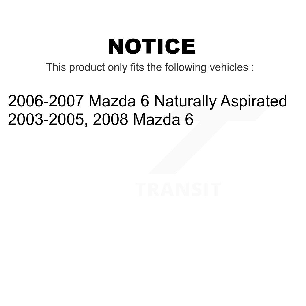 Front Suspension Control Arm And Ball Joint Assembly Steering Tie Rod End Stabilizer Bar Link Kit (8Pc) For Mazda 6 KTR-100644