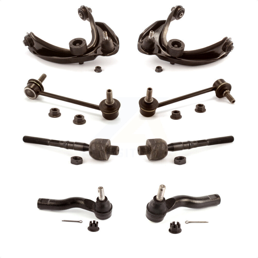 Front Suspension Control Arm And Ball Joint Assembly Steering Tie Rod End Stabilizer Bar Link Kit (8Pc) For Mazda 6 KTR-100644