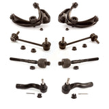 Front Suspension Control Arm And Ball Joint Assembly Steering Tie Rod End Stabilizer Bar Link Kit (8Pc) For Mazda 6 KTR-100644