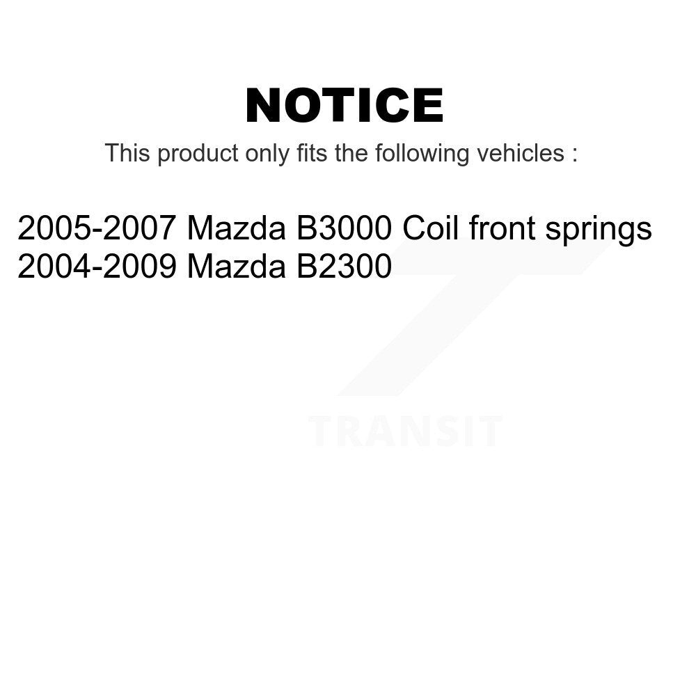 Front Suspension Control Arm And Ball Joint Assembly Steering Tie Rod End Stabilizer Bar Link Kit (8Pc) For Mazda B2300 B3000 KTR-100344