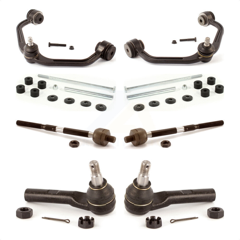 Front Suspension Control Arm And Ball Joint Assembly Steering Tie Rod End Stabilizer Bar Link Kit (8Pc) For Mazda B2300 B3000 KTR-100344