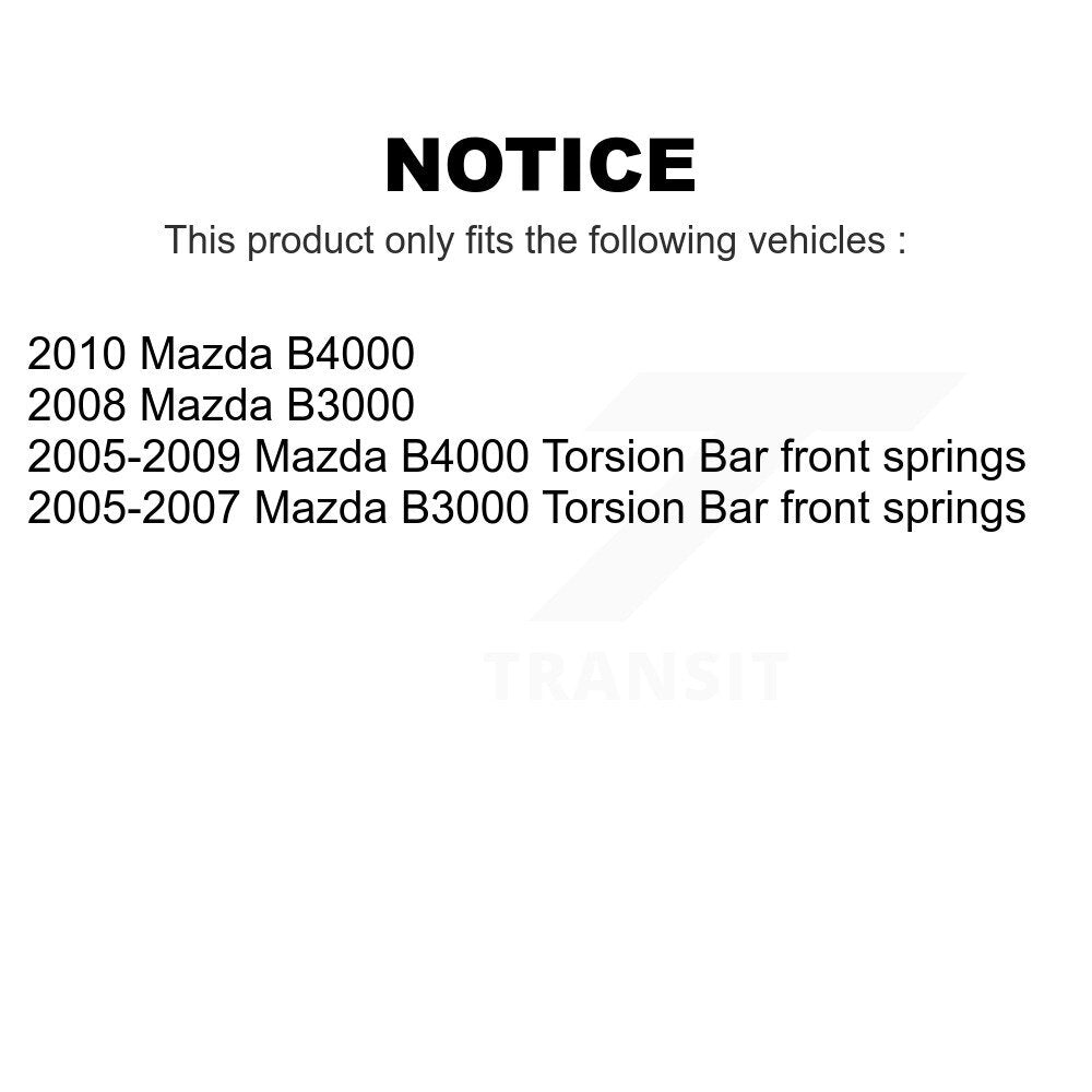 Front Suspension Control Arm And Ball Joint Assembly Steering Tie Rod End Stabilizer Bar Link Kit (8Pc) For Mazda B3000 B4000 KTR-100379