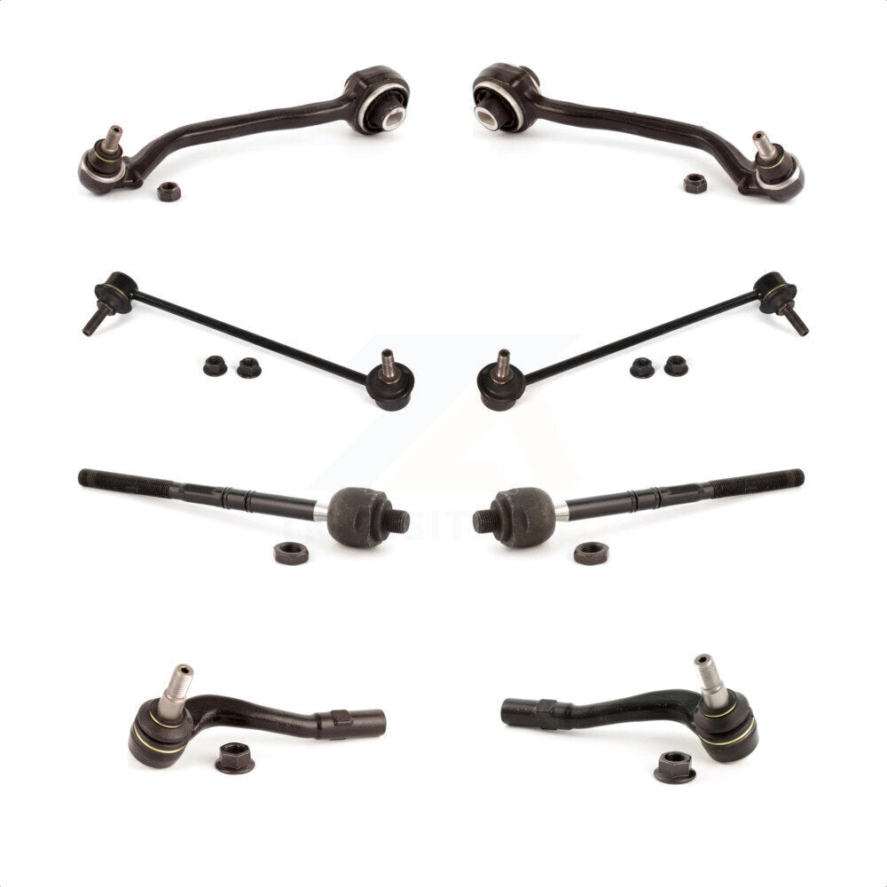 Front Suspension Control Arm And Ball Joint Assembly Steering Tie Rod End Stabilizer Bar Link Kit (8Pc) For Mercedes-Benz C230 C240 CLK350 C320 C280 CLK320 CLK500 CLK550 C350 CLK55 AMG C32 C55 KTR-100635