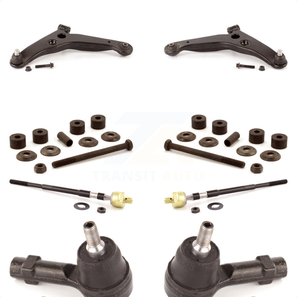 Front Suspension Control Arm And Ball Joint Assembly Steering Tie Rod End Stabilizer Bar Link Kit (8Pc) For Mitsubishi Lancer KTR-100394
