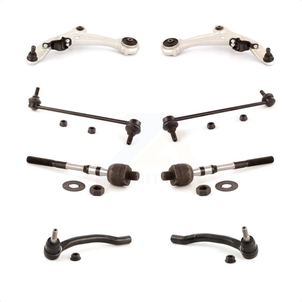 Front Suspension Control Arm And Ball Joint Assembly Steering Tie Rod End Stabilizer Bar Link Kit (8Pc) For Nissan Altima KTR-100591