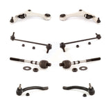 Front Suspension Control Arm And Ball Joint Assembly Steering Tie Rod End Stabilizer Bar Link Kit (8Pc) For Nissan Altima KTR-100591