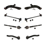 Front Suspension Control Arm And Ball Joint Assembly Steering Tie Rod End Stabilizer Bar Link Kit (8Pc) For Nissan Sentra NV200 KTR-101686