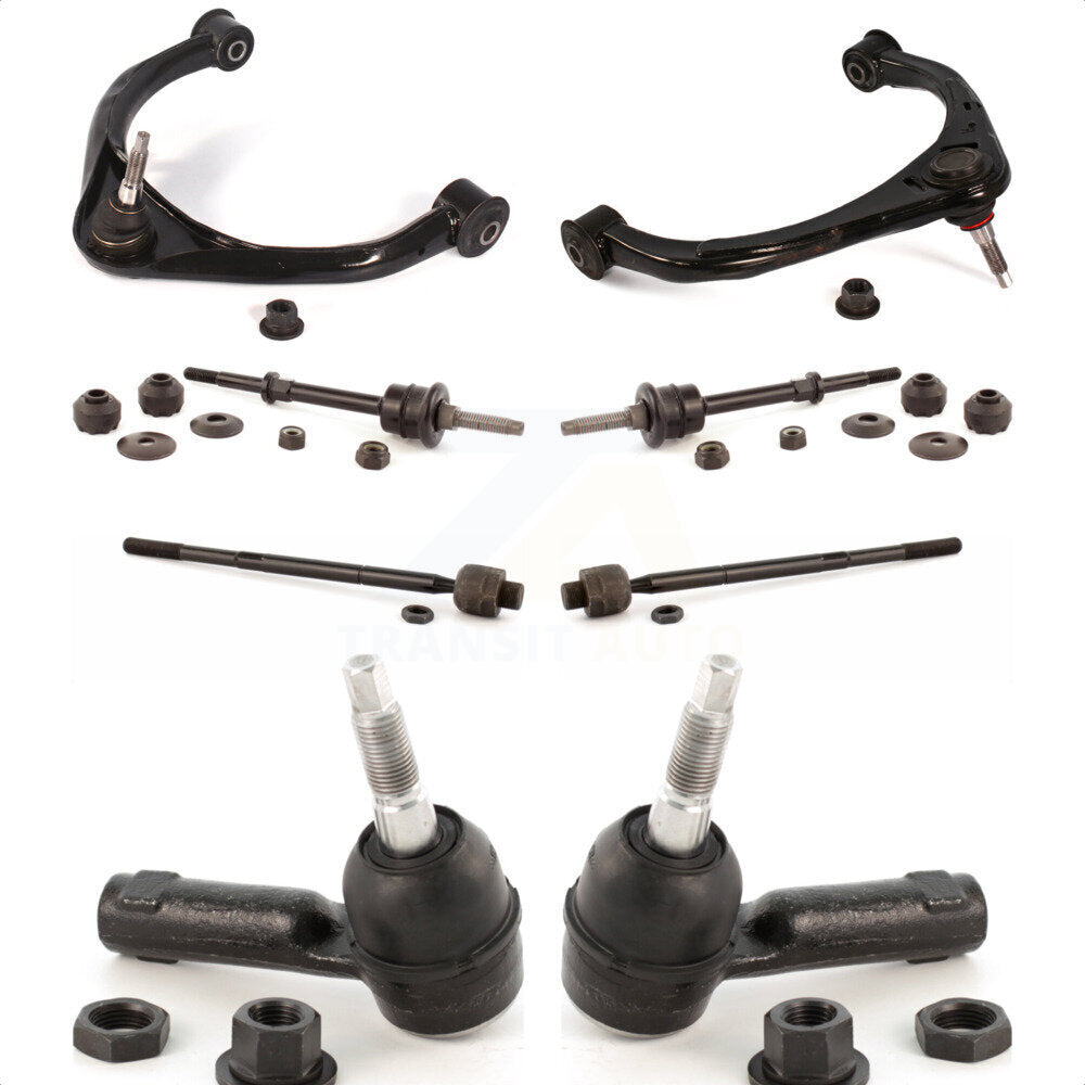 Front Suspension Control Arm And Ball Joint Assembly Steering Tie Rod End Stabilizer Bar Link Kit (8Pc) For Ram 1500 Dodge RWD KTR-100336