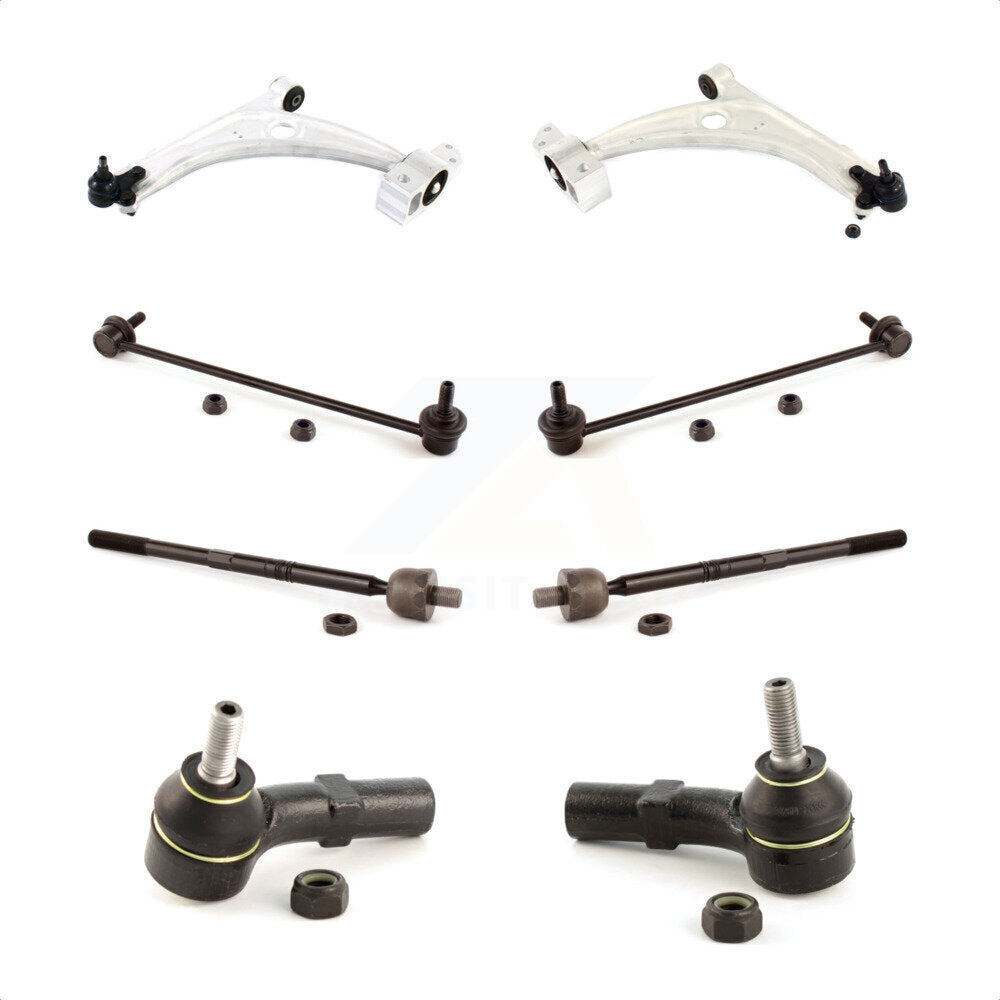 Front Suspension Control Arm And Ball Joint Assembly Steering Tie Rod End Stabilizer Bar Link Kit (8Pc) For Volkswagen CC Passat Tiguan KTR-100552