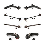 Front Suspension Control Arm And Ball Joint Assembly Steering Tie Rod End Stabilizer Bar Link Kit (8Pc) For Volvo S40 V50 C70 KTR-104473