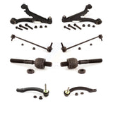 Front Suspension Control Arm And Ball Joint Assembly Steering Tie Rod End Stabilizer Bar Link Kit (8Pc) For Volvo V70 KTR-100538