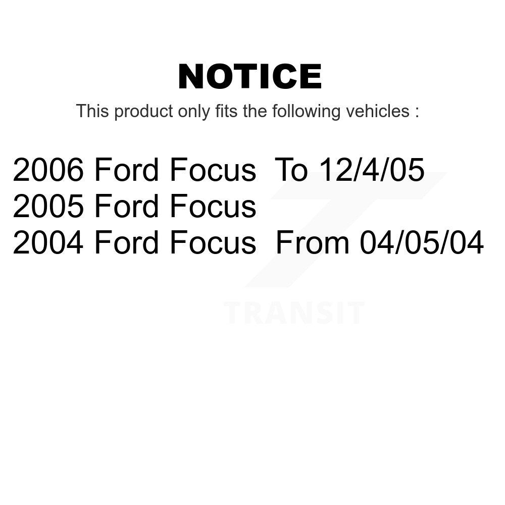 Front Suspension Control Arm And Tie Rod End Kit For Ford Focus K72-101024