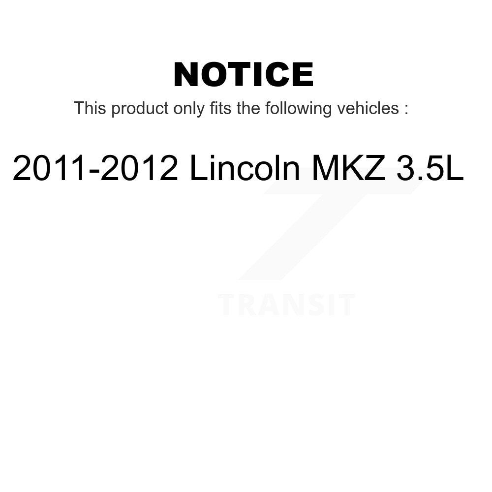 Front Suspension Control Arm Assembly And Tie Rod End Kit For 2011-2012 Lincoln MKZ 3.5L KTR-104492